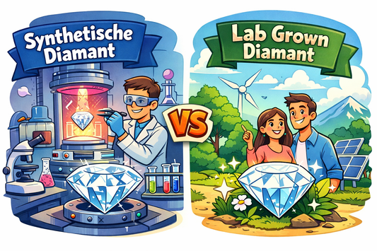 Wat is het verschil tussen een synthetische diamant en een lab grown diamant?